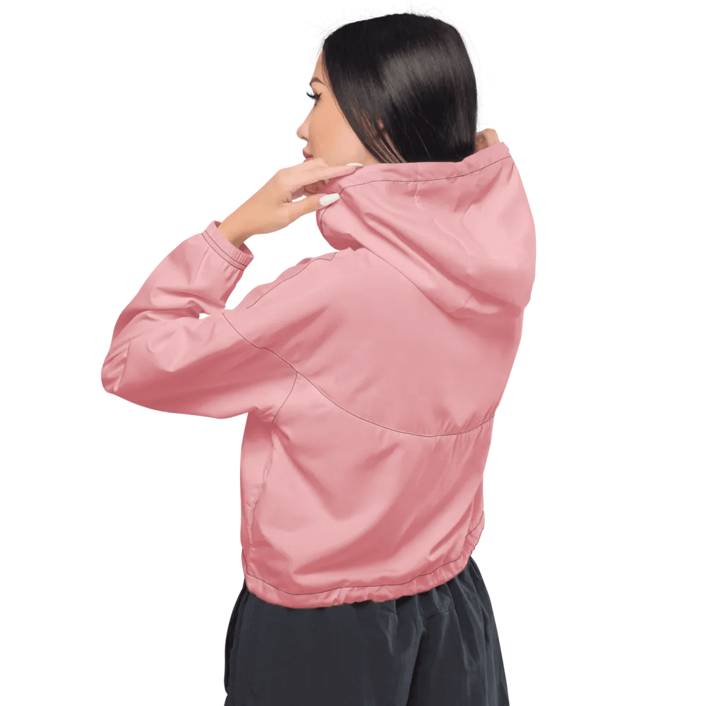Women's Cropped Pink Windbreaker product image (3)