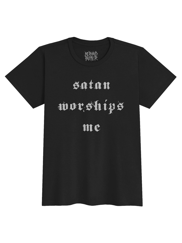 Satan Worships Me Girl Tee product image (1)