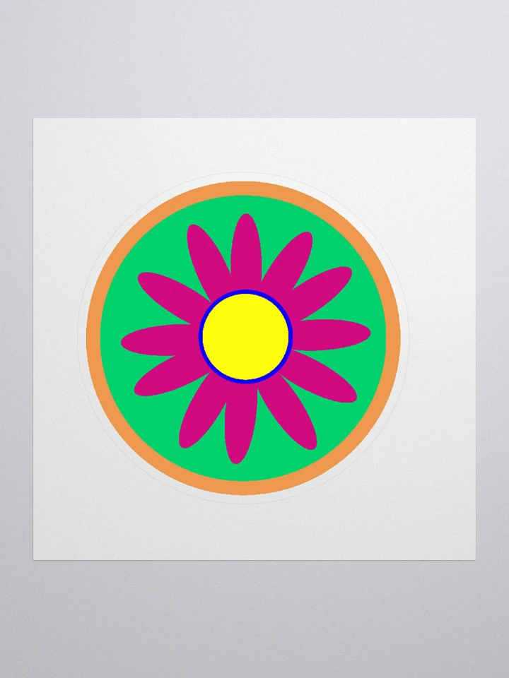 magenta daisy sticker product image (1)