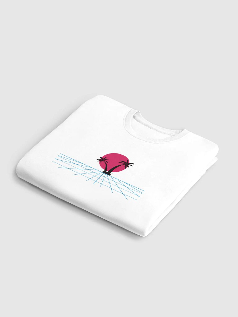 Synthwave Sunset Unisex Eco Sweatshirt product image (6)