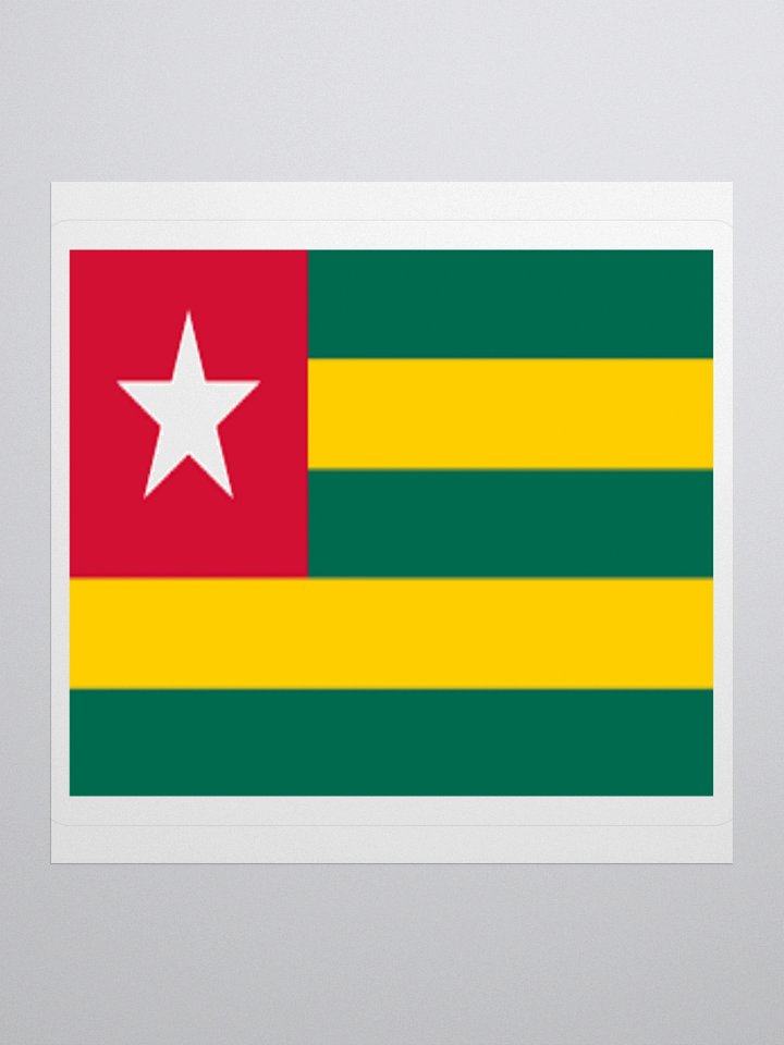 Togo Flag Sticker - Exclusive Vinyl Design for National Pride product image (3)