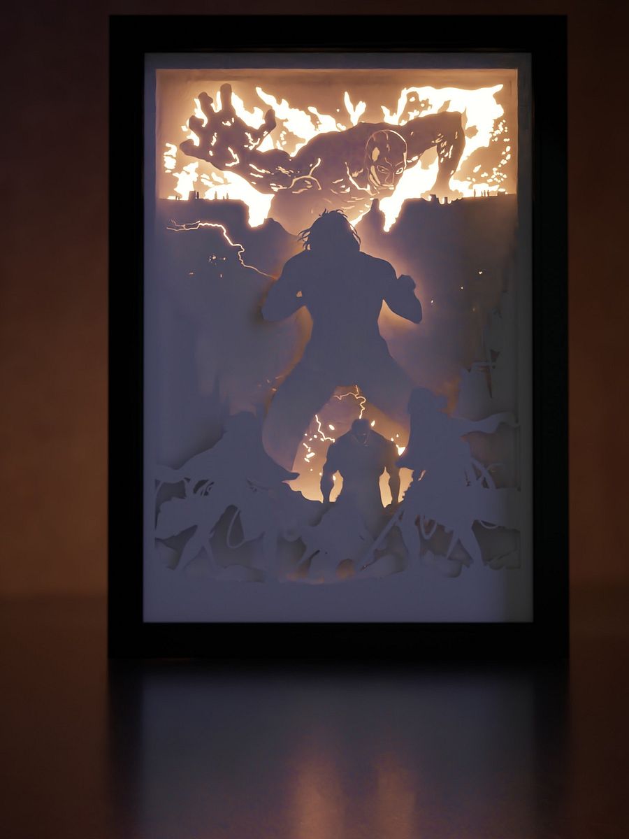 Attack On Titan Light Box DIY Templates (2 in 1) - (PDF + SVG + DXF) + Video Tutorial product image (8)