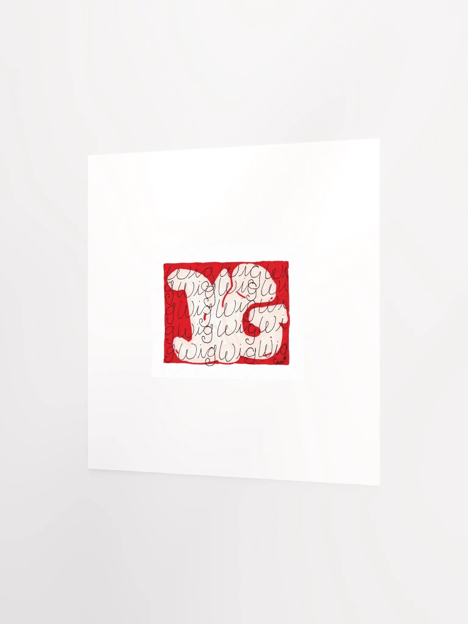 big wig panel card print product image (2)