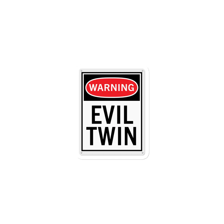 Warning: Evil Twin Die-Cut Magnets product image (1)