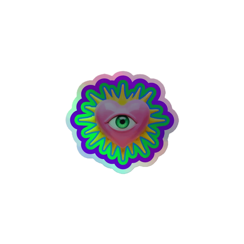 Eye Love Holographic Sticker Set product image (1)