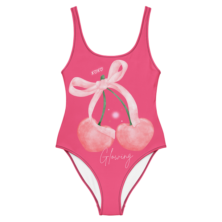 🍒 Glowlita "Cherry Kiss" Blush Pink One-Piece product image (1)