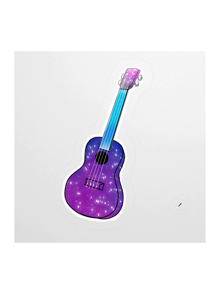 Star Ukulele Sticker design product image (3)