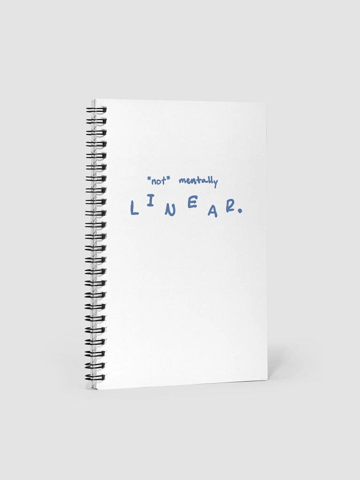 *not* mentally linear. (teal design) notebook product image (1)