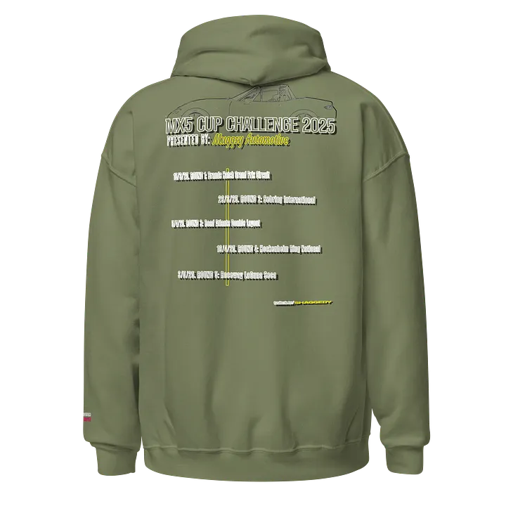 MX5 Cup Challenge Hoodie (White on Green) product image (1)