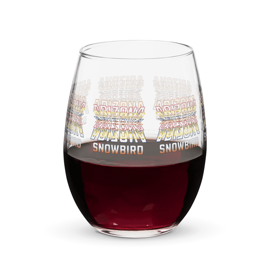 Arizona Snowbird Stemless Wine Glass product image (5)