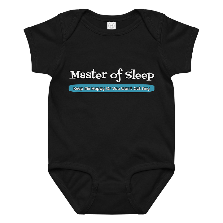 Master of Sleep Onesie - Rabbit Skins Baby Jersey Bodysuit product image (3)