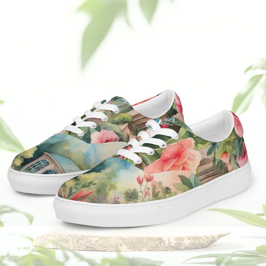 The Lost Garden of Heligan All Over Print Canvas Shoes product image (2)