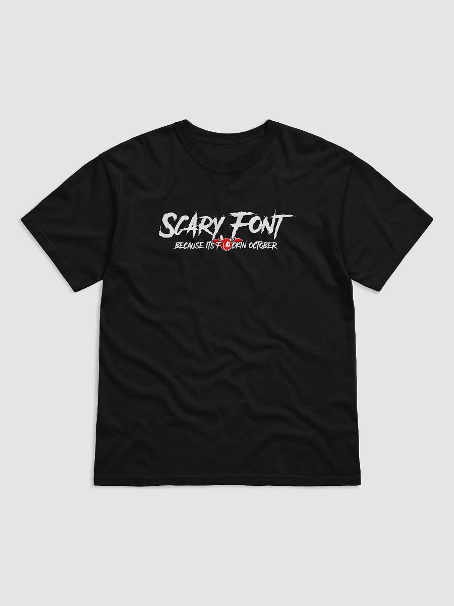 Scary Font October Tee product image (1)