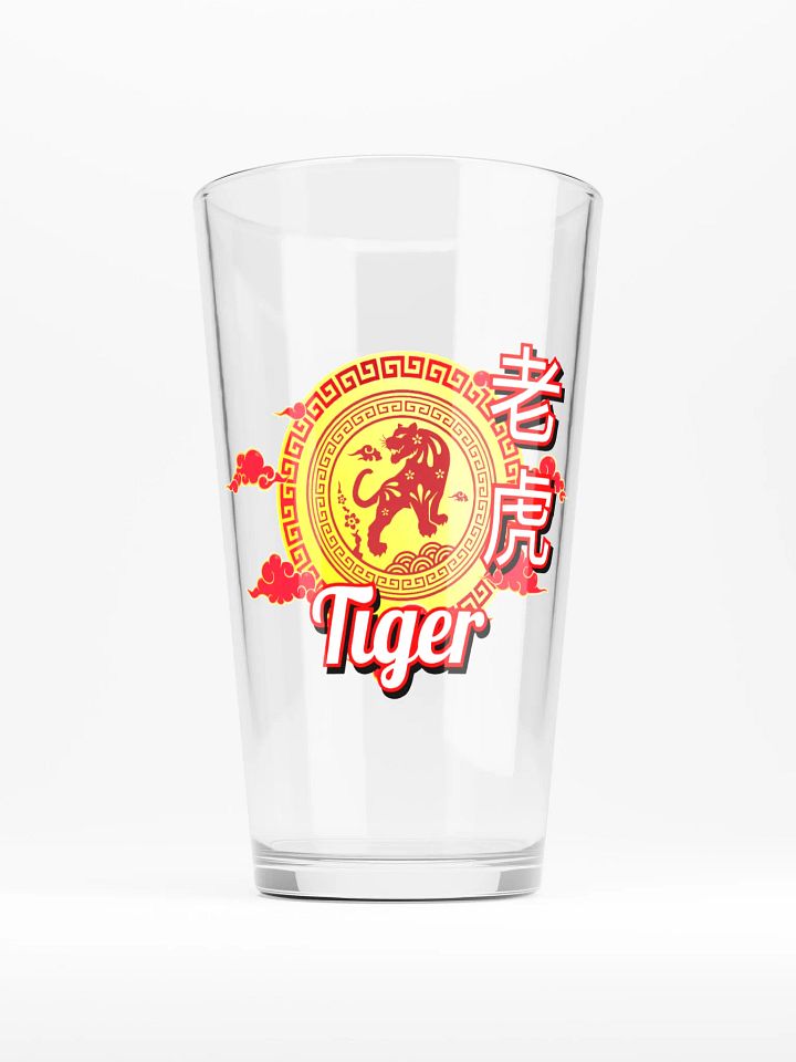 Tiger - Chinese Zodiac Pint Shaker Glass product image (1)