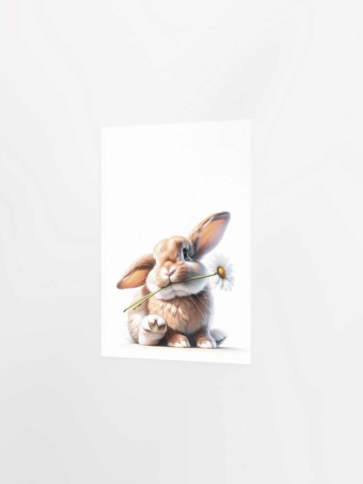 Fluff Bunny and Daisy Nursery Print product image (3)