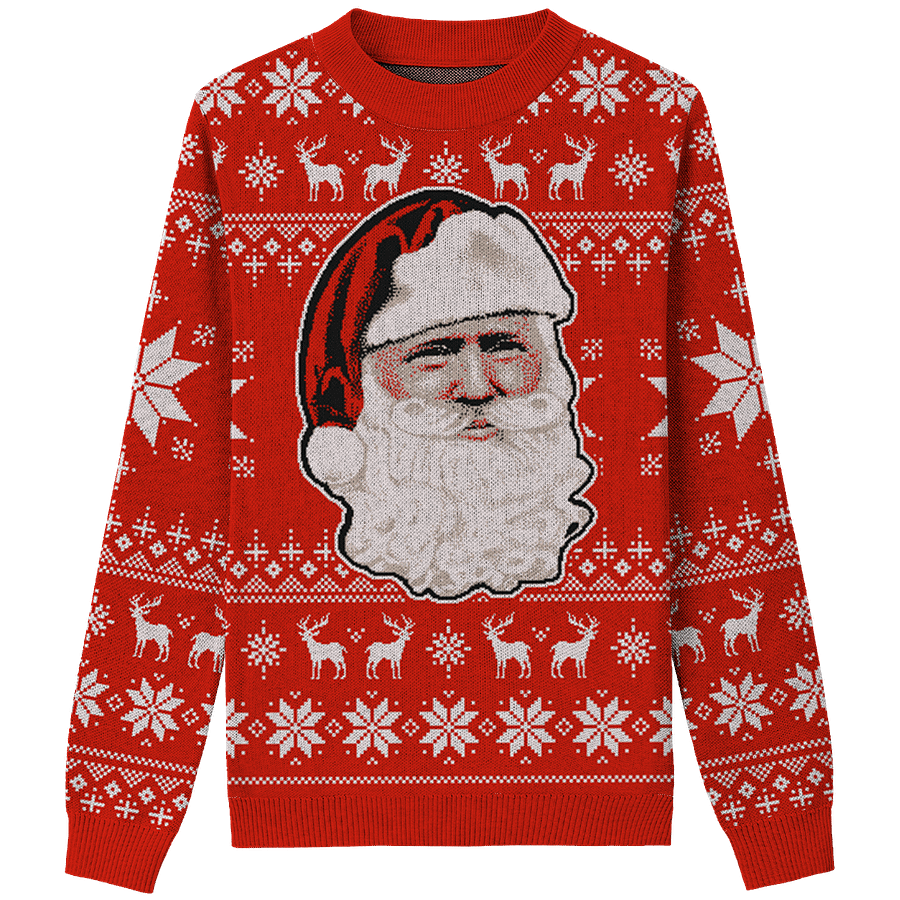 Trump Claus - Red - Knit Crewneck Sweater product image (1)