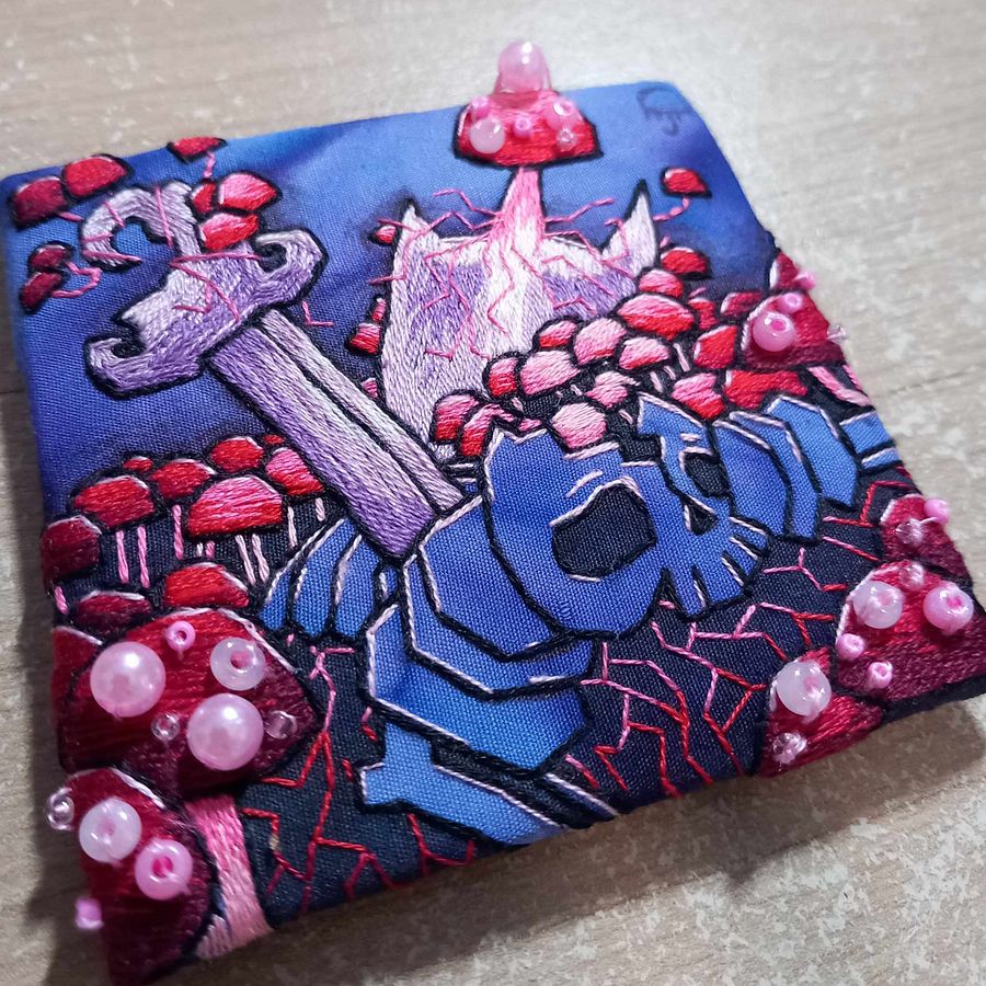 Mushroom Knight Embroidery Square product image (3)