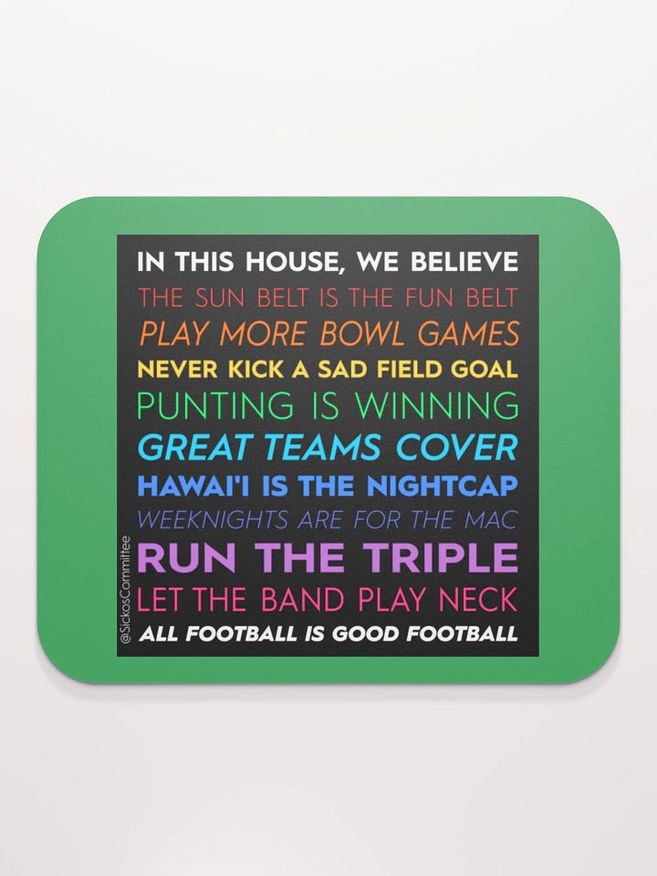 IN THIS HOUSE MOUSE PAD product image (2)