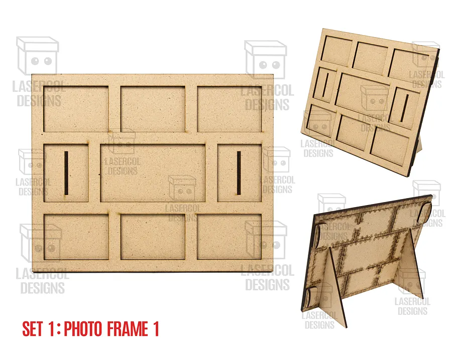 Photo Frames Bundle (Set 1-2-3-4) - Laser Cut Files product image (7)