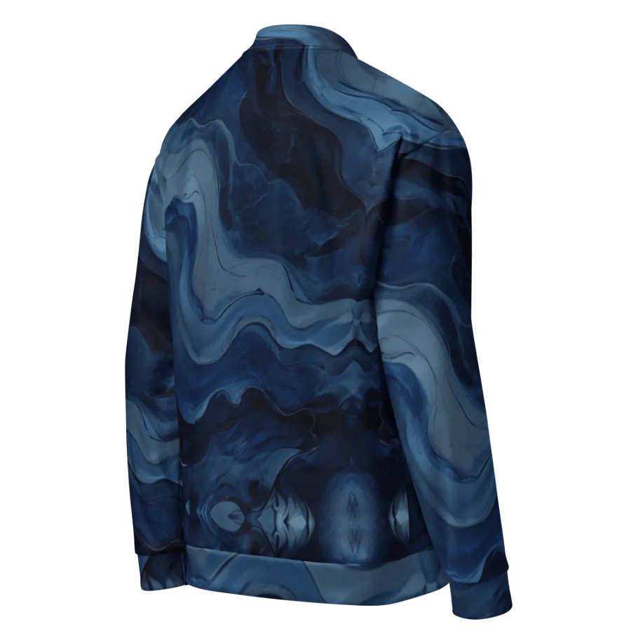 Azure Swirl All-Over Bomber Jacket product image (8)