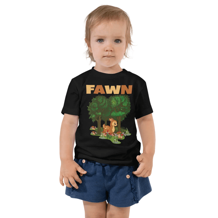Fawn Funny Colorful Bella +Canvas Toddler T-Shirt – Funny Shirt & Gift for Kids product image (2)