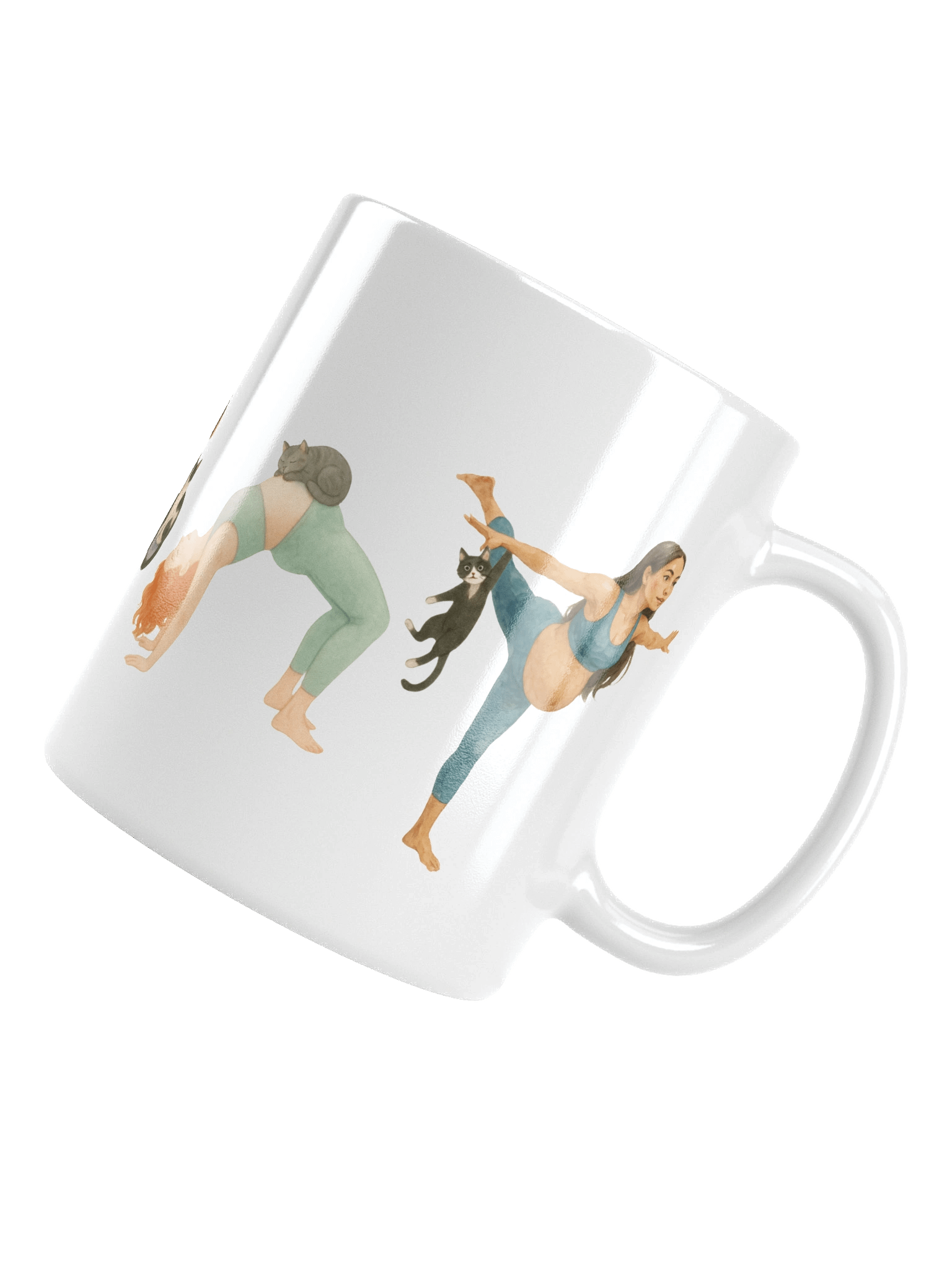 Prenatal Yoga with Cats Mug product image (5)