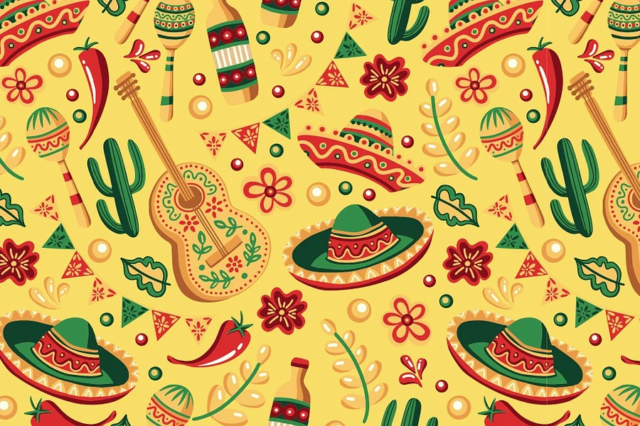 Mexican Cinco de Mayo Seamless Patterns product image (9)