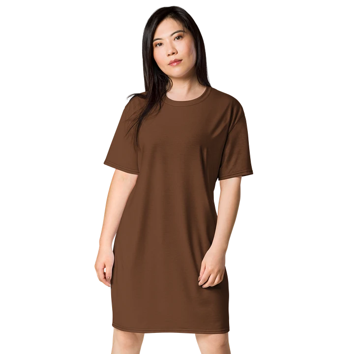 Earthly Elegance Mocha T-Shirt Dress product image (1)