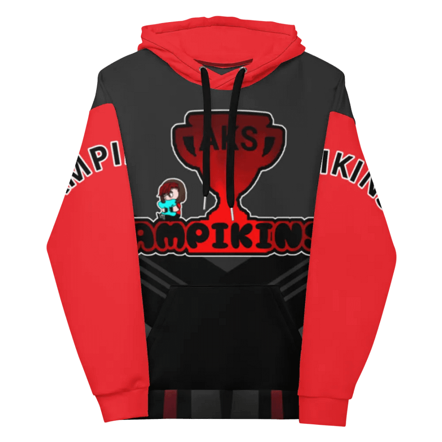 Red And Black AMPIKINS - Unisex Hoodie product image (12)
