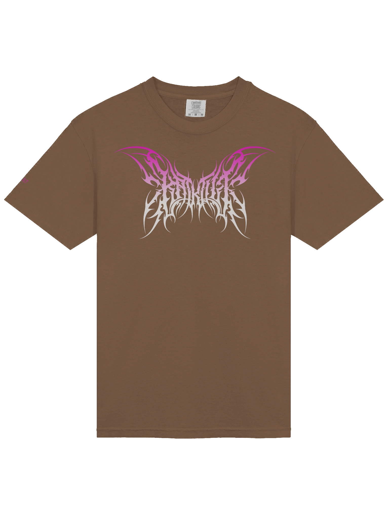 Kat Kult Comfort Colors T-Shirt (Pink & White logo) product image (33)