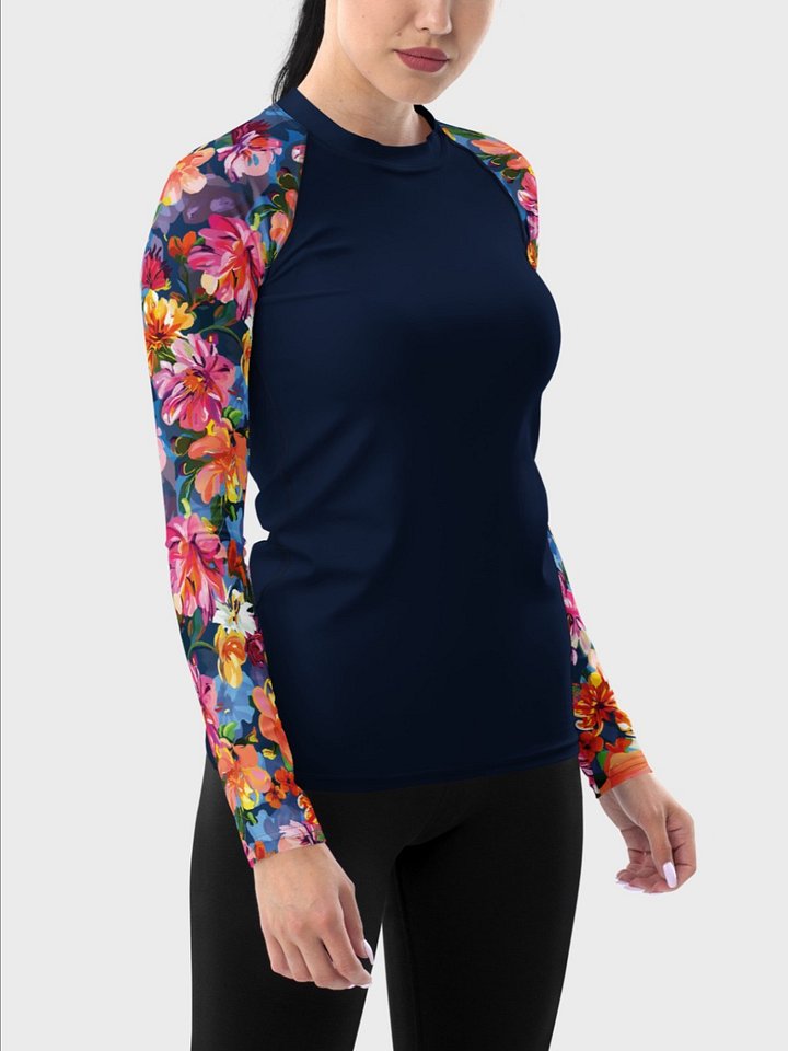 Rash Guard "Bold Abstract Florals" product image (1)