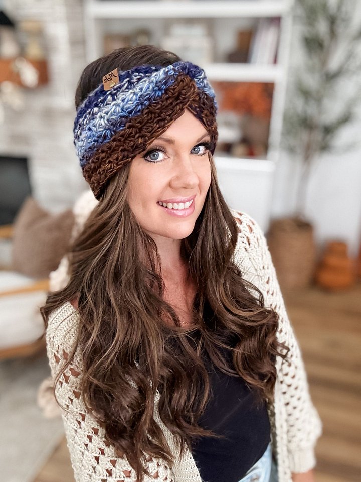 Chunky Suzette Ear Warmer Crochet Pattern product image (2)