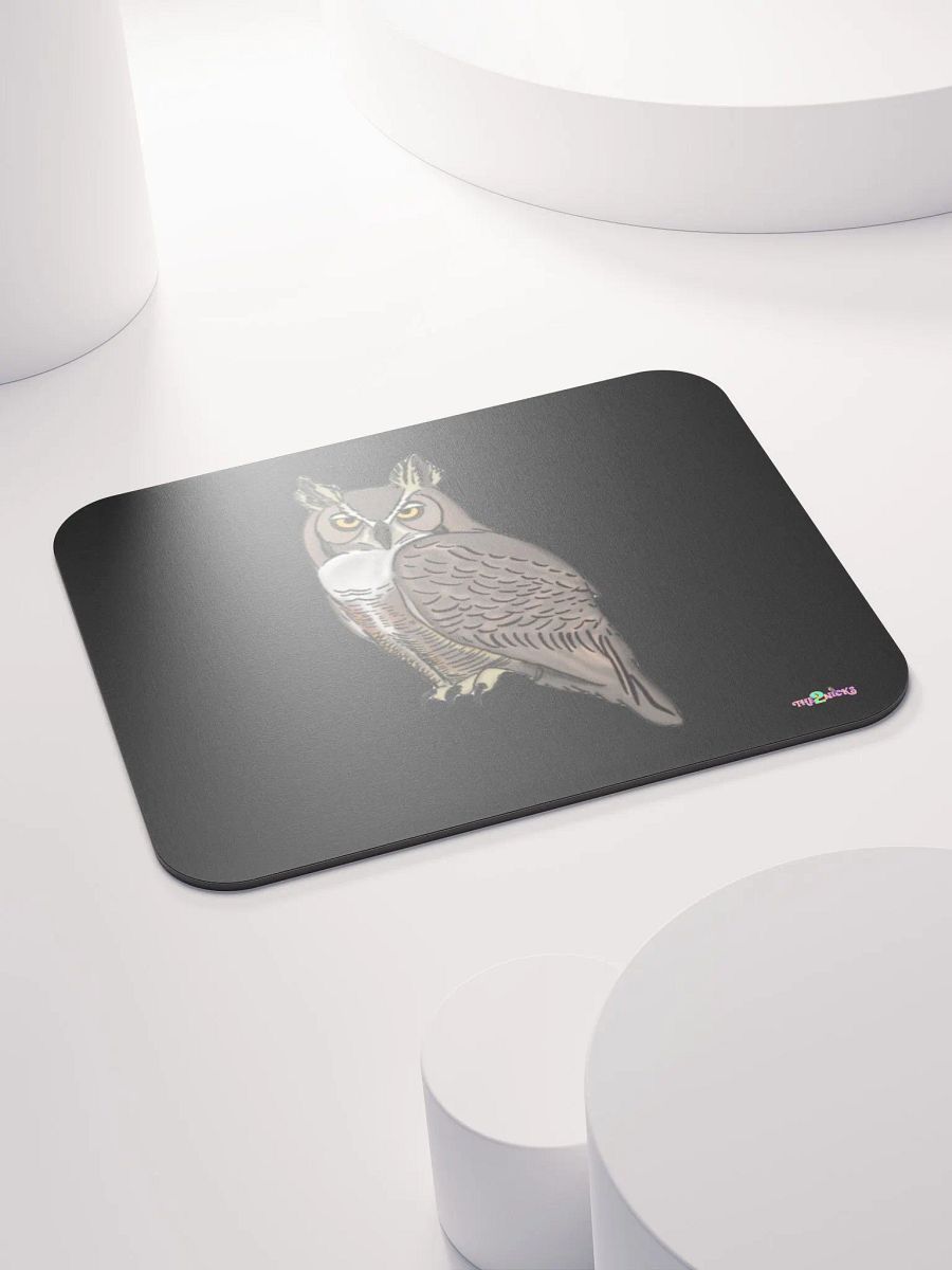 Owl Logo Classic Mouse Pad (Black) product image (4)