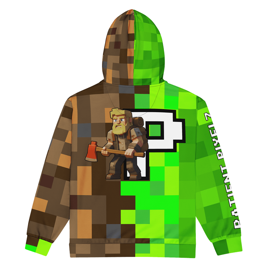 Patient PixelZ P Logo Unisex Adult Zip Hoodie (PixelZ My Craft) product image (4)
