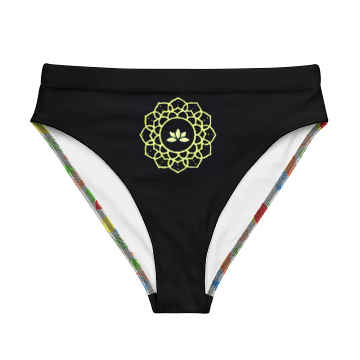 Neon Glow Mandala High-Waisted Bikini Bottom product image (1)