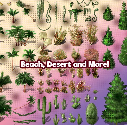 KR Trees and Foliage Super Tileset for RPGs v2! product image (7)