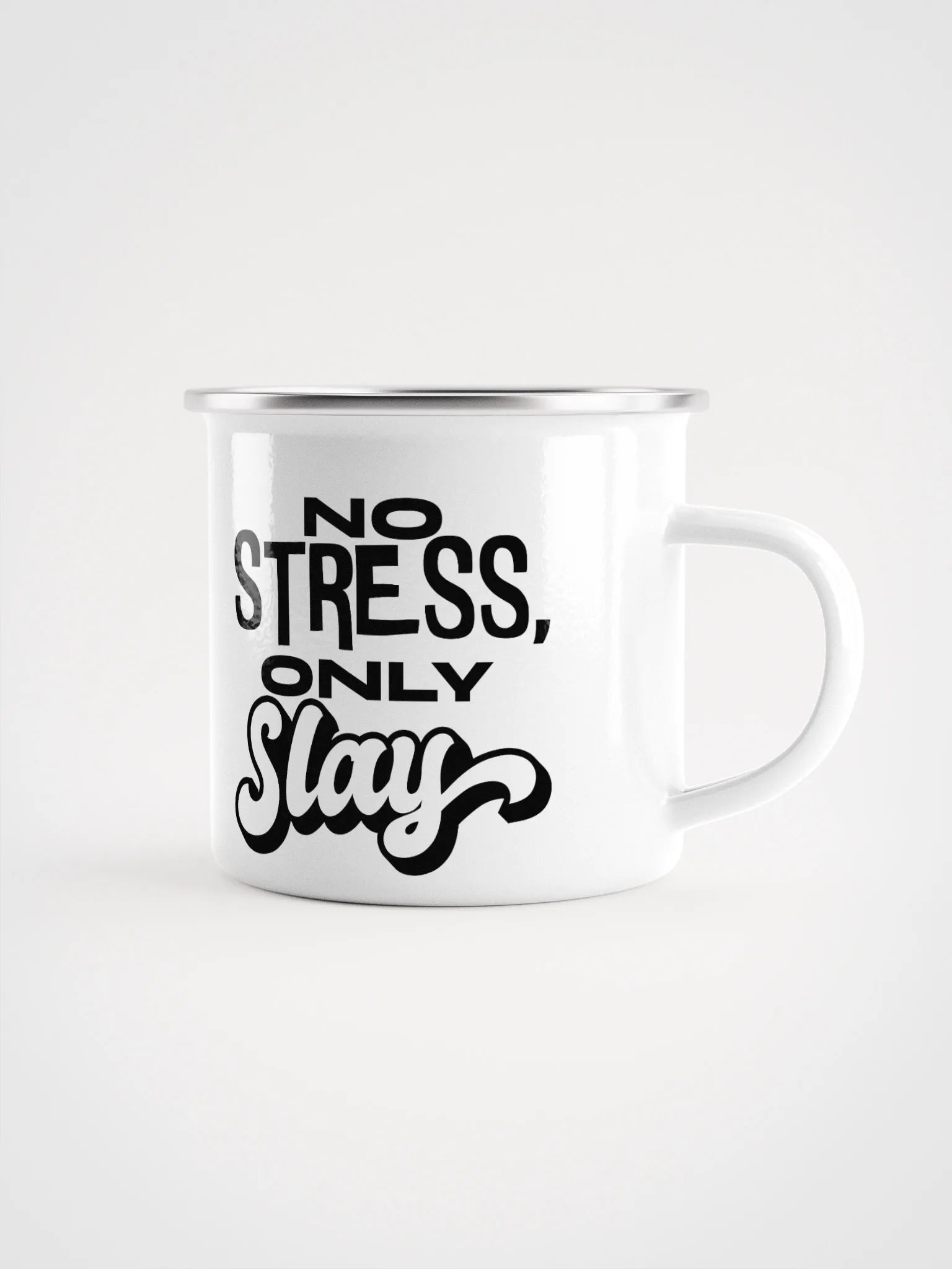 No Stress Enamel Mug product image (1)