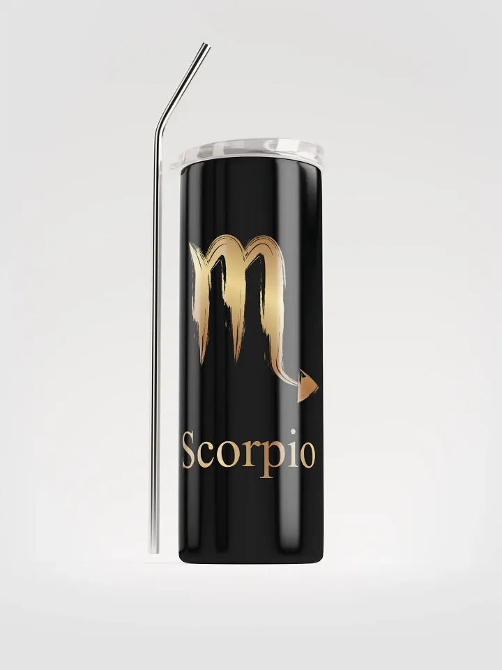 Elevate Every Sip with Our Luxurious Gold Scorpio Zodiac Stainless Steel Tumbler | Sustainable Elegance product image (1)