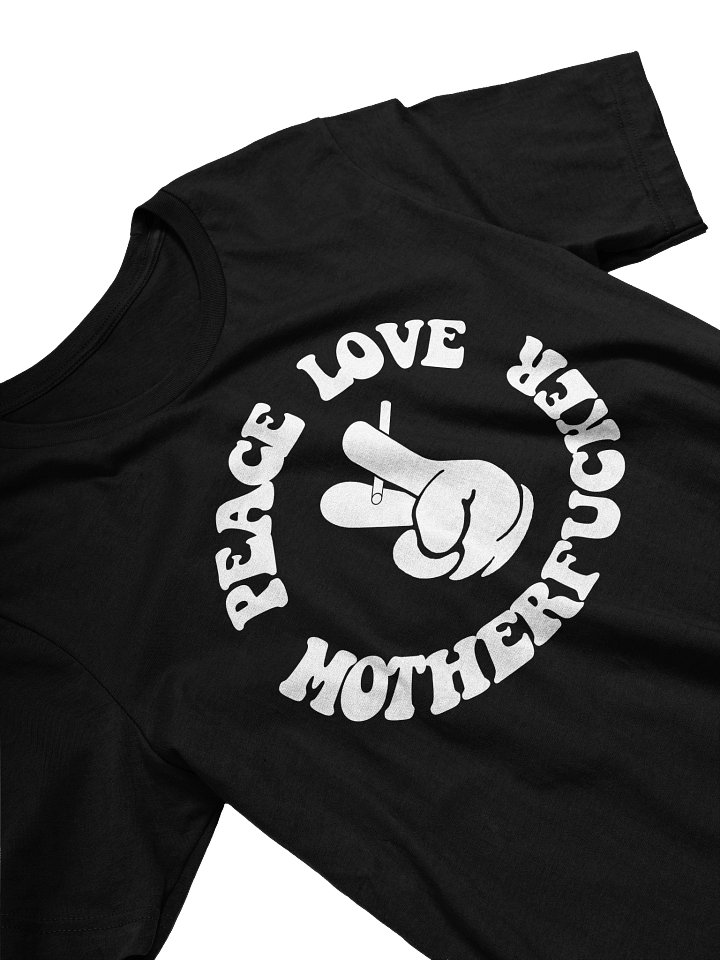 PEACE LOVE MOTHERFUCKER TEE product image (1)
