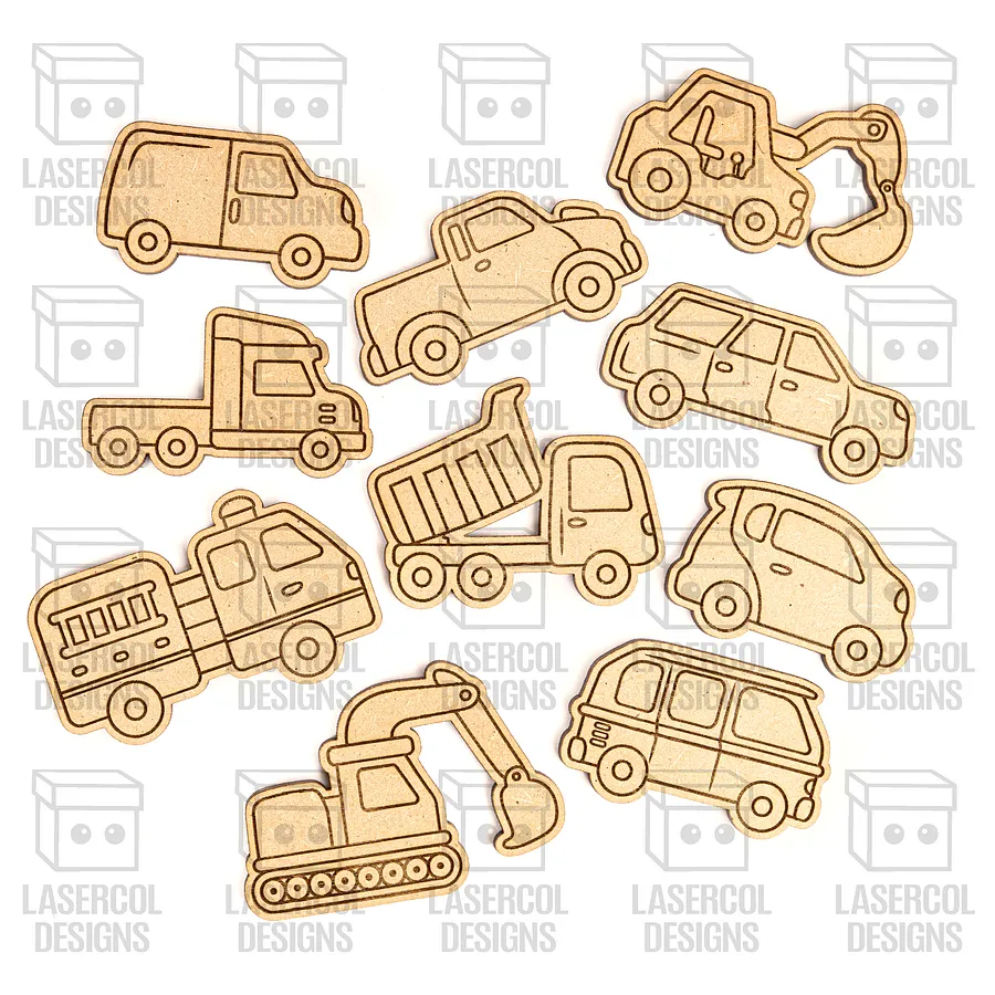 Cars Paint Kit DIY Cut Outs - Laser Cut Files product image (8)