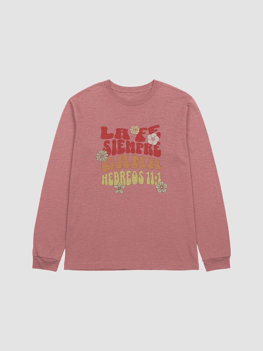 Retro Floral Faith Long Sleeve Tee product image (13)