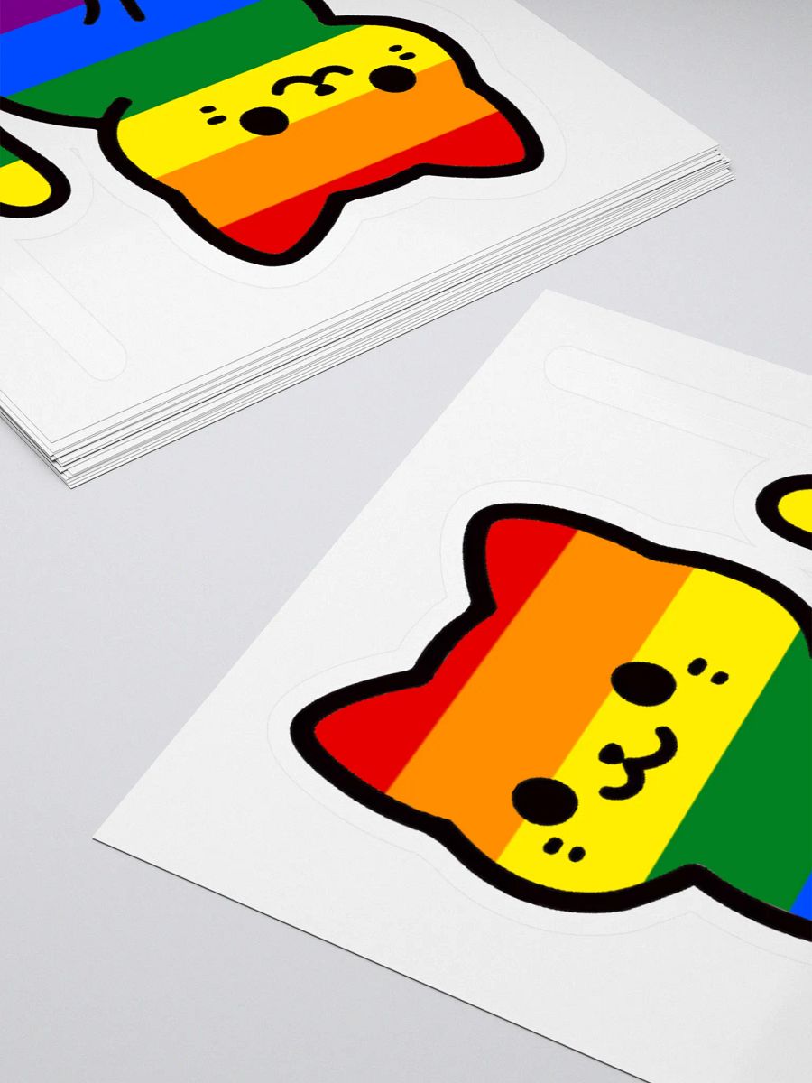 Rainbow Pride Kitty Sticker product image (4)