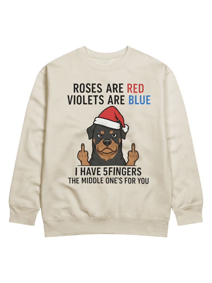 Rottweiler Middle Finger Premium Sweatshirt product image (4)