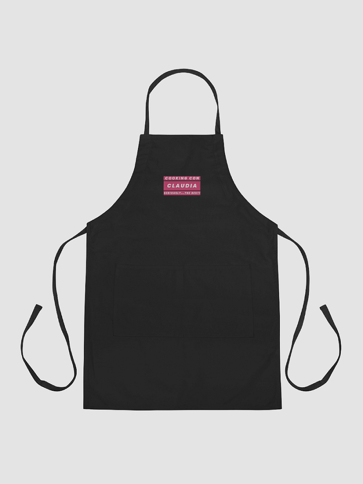 Cooking Con Claudia Embroidered Apron Seriously The Best!!! (Magenta) product image (2)