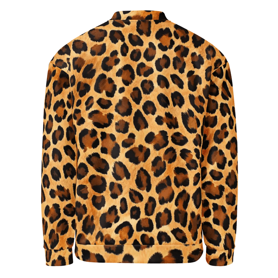 Wild at Heart Leopard Print Custom Bomber Jacket product image (8)