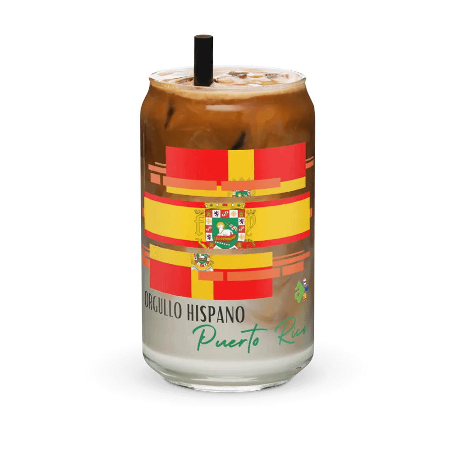 Vaso de cristal - Orgullo Hispano Puerto Rico product image (6)