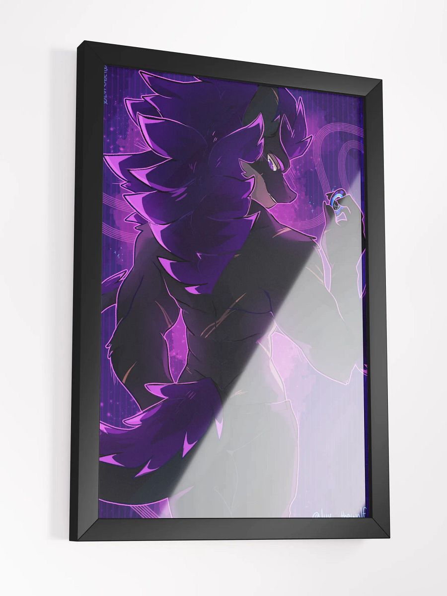 "Shirtless Wolf" Nardoragon Exclusive Framed High-Quality Matte Poster Poster product image (3)