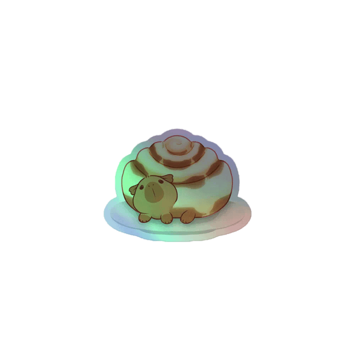 Capybara Cinn Roll Sticker product image (1)