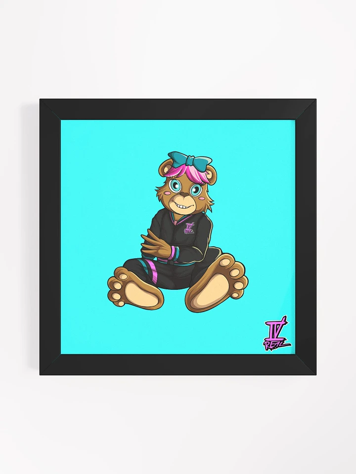 Sitting Girl Bear Poster product image (1)