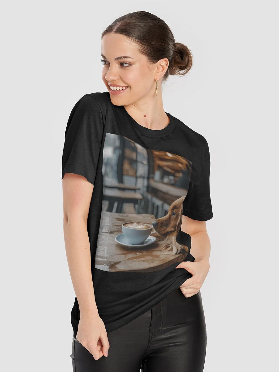 Café Dog T-Shirt | Coffee & Canine Lover Tee | Perfect for Pet Owners Who Love Coffee product image (8)